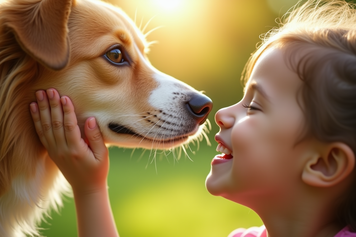chien visage